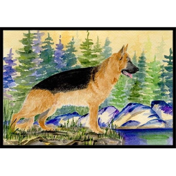 Carolines Treasures Carolines Treasures SS8129JMAT German Shepherd Indoor Or Outdoor Doormat - 24 x 36 in. SS8129JMAT - main